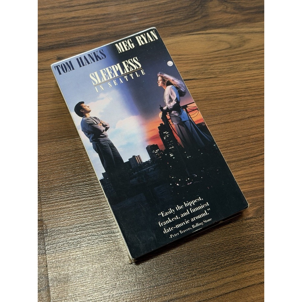 Sleepless in Seattle VHS 1993 Tom Hanks Meg Ryan Tested Working Good Romance